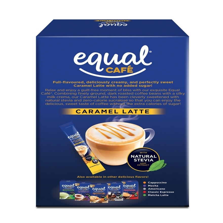 EQUAL CAFE Caramel Latte with Natural Stevia x 10 Sticks