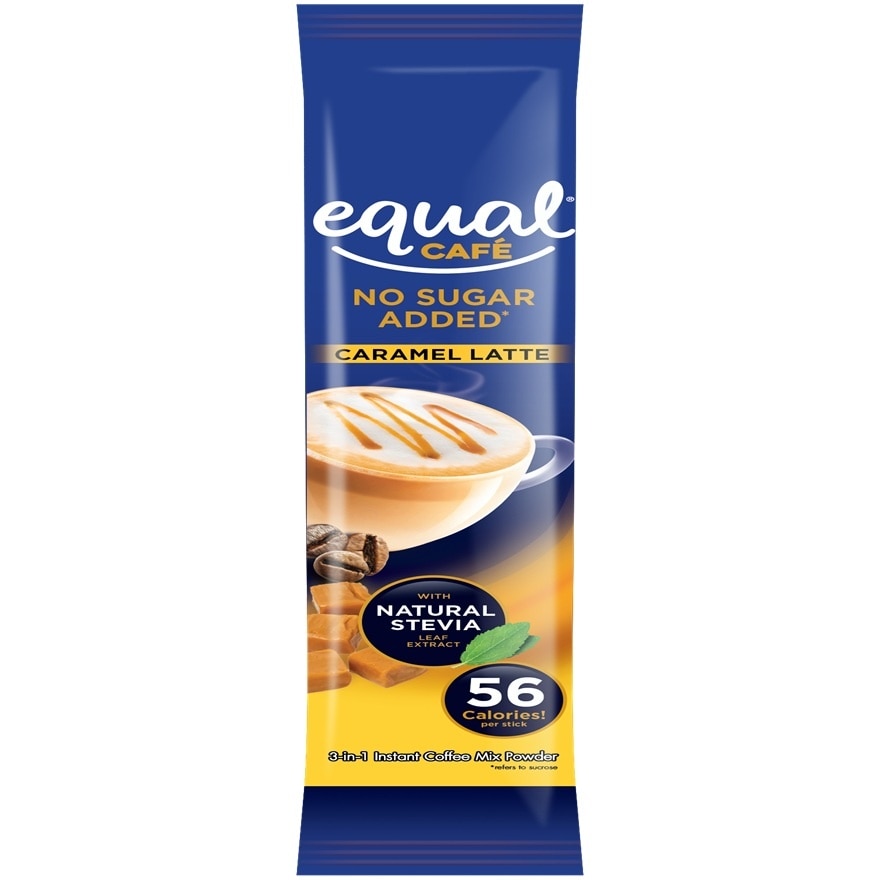 EQUAL CAFE Caramel Latte with Natural Stevia x 10 Sticks