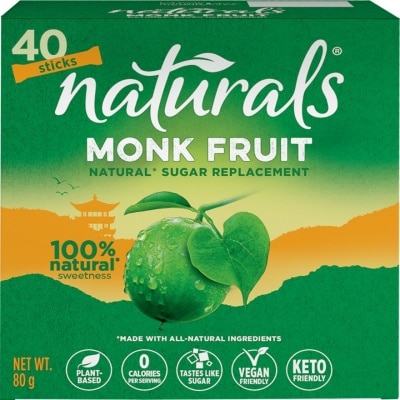 NATURALS STEVIA NATURALS STEVIA Monk Fruit 40 Sticks x 80g