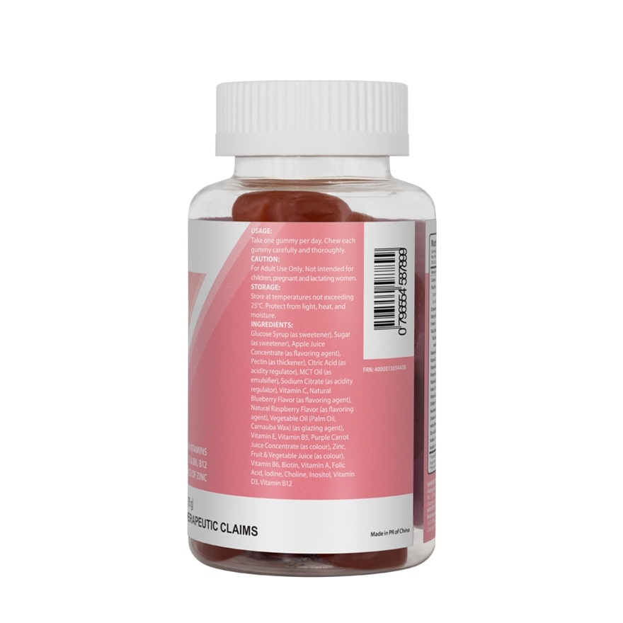 WATSONS Biotin with Vitamins and Minerals Mix Berries 30s Gummies x 2.5g