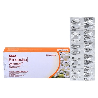 AVOMERE AVOMERE Unilab Pyridoxine Lozenge Antiemetic 25mg Sold Per Piece