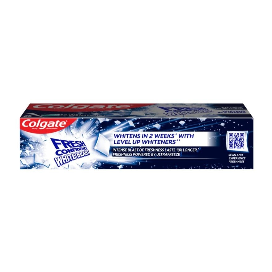 COLGATE Fresh Confidence White Blast Icy Fresh with Cooling Crystals Toothpaste 110g