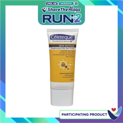 CELETEQUE CELETEQUE Skin Defense Brightening Silky Sun Cream SPF60+ 40ml image