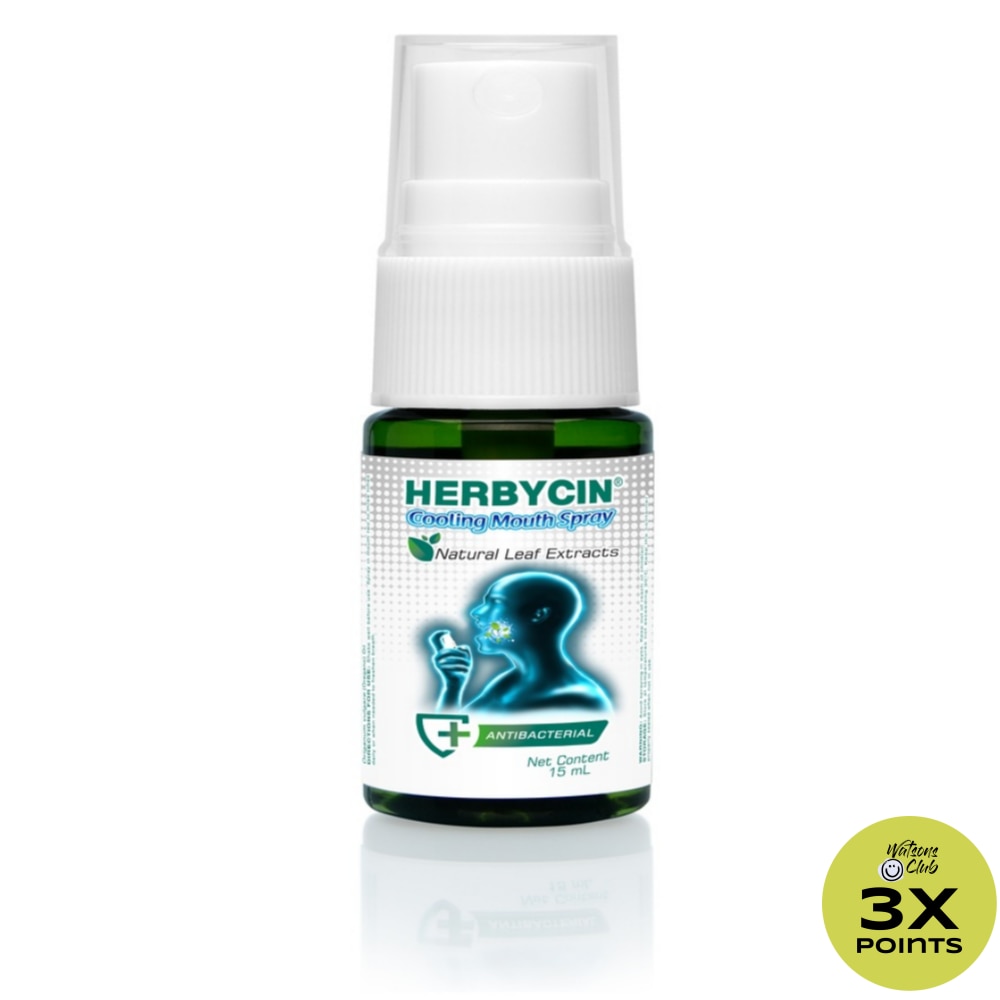 HERBYCIN Cooling Mouth Spray Antibacterial 15ml