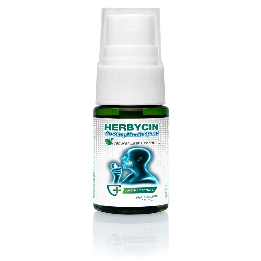 HERBYCIN Cooling Mouth Spray Antibacterial 15ml