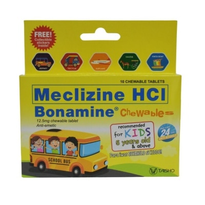 BONAMINE - BONAMINE For Kids with Free Sticker Pack 12.5mg Chewable Tablet