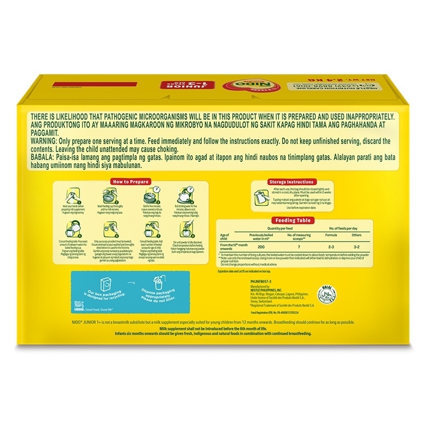 NIDO JUNIOR 1-3 Years Old 2.4kg