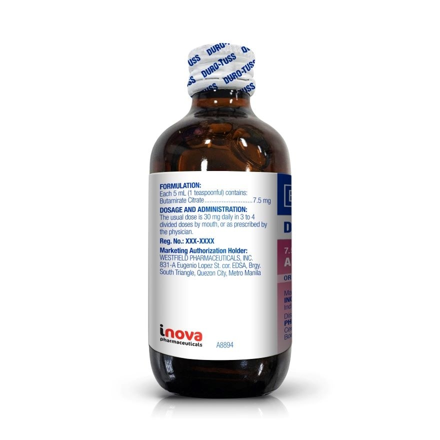 DURO-TUSS Antitussive 7.5mg / 5ml Syrup 60ml