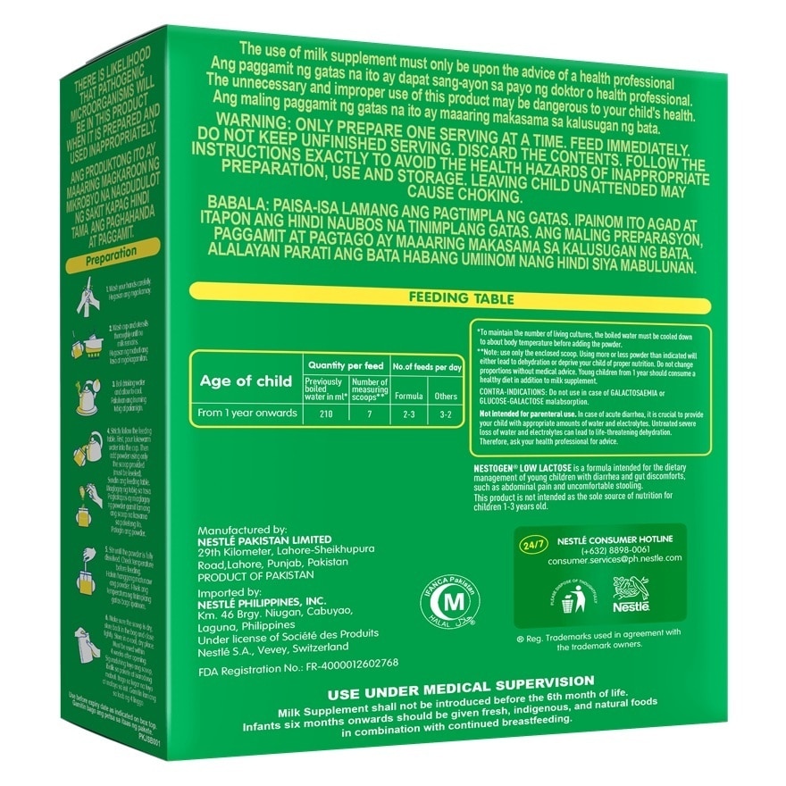 NESTOGEN Low Lactose 1-3 Years Old 400g
