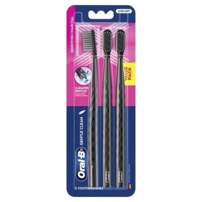 ORAL B ORAL B Sensitivex 3D White Charcoal Toothbrush 3s