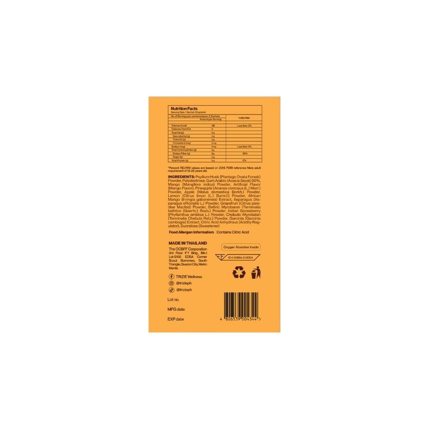 TRIZIE Nadine Mango Fiber Shaker Bundle