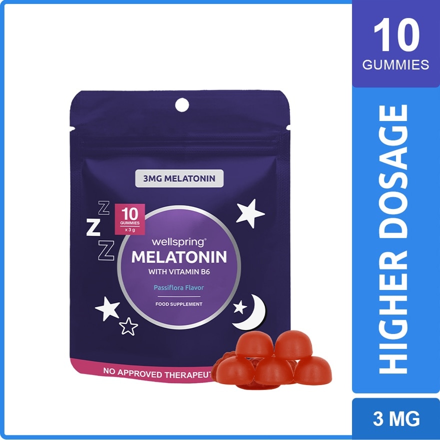 WELLSPRING Melatonin Gummies 10s x 3mg