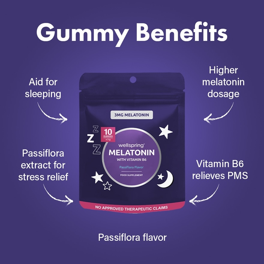 WELLSPRING Melatonin Gummies 10s x 3mg