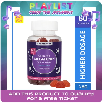 WELLSPRING - WELLSPRING Melatonin Gummies 60s x 3mg