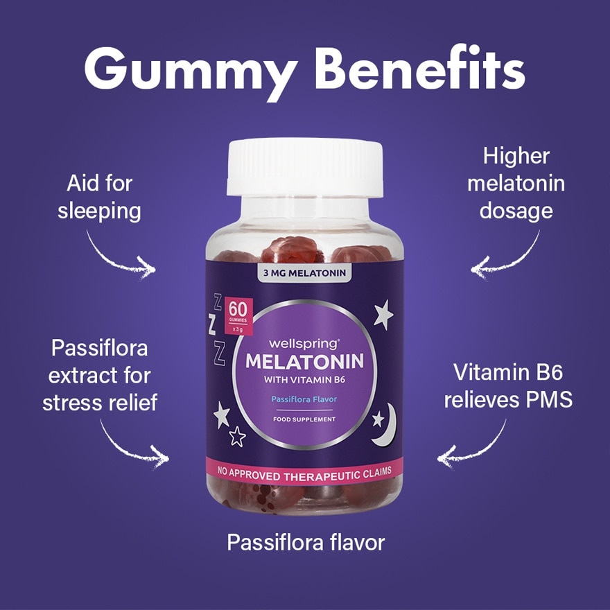WELLSPRING Melatonin Gummies 60s x 3mg