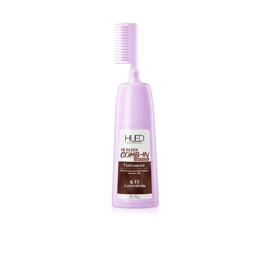HUED Hi Sleek Comb-In Hair Color - 6.11 Flaxen Brown 160ml