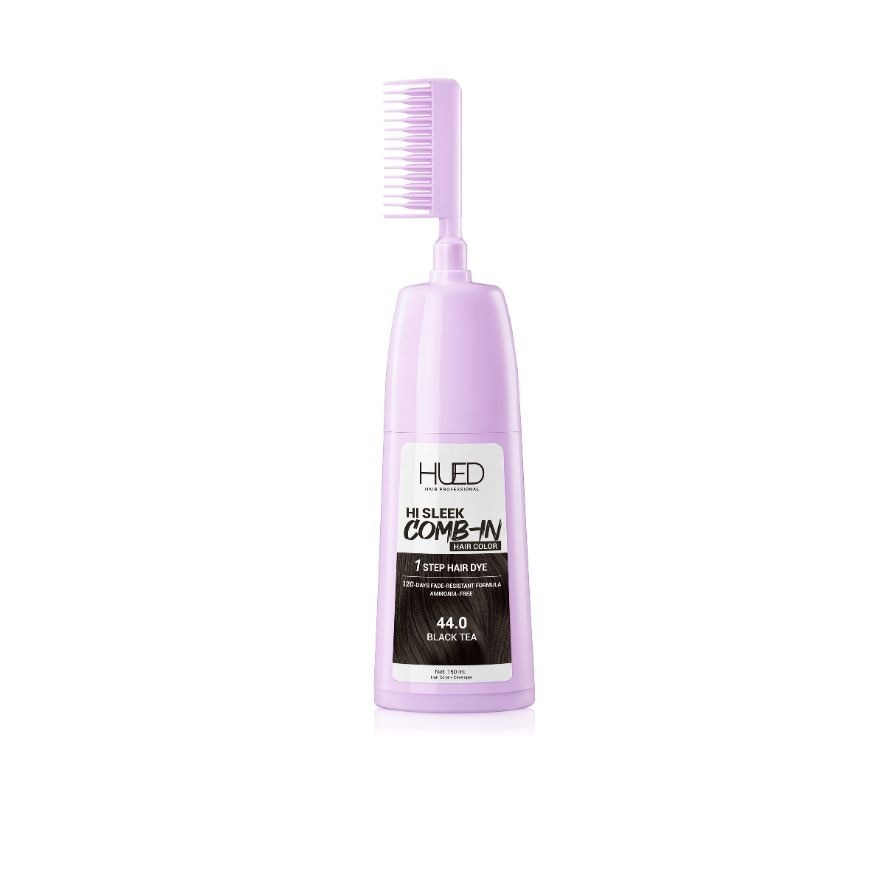 HUED Hi Sleek Comb-In Hair Color - 44.0 Black Tea 160ml