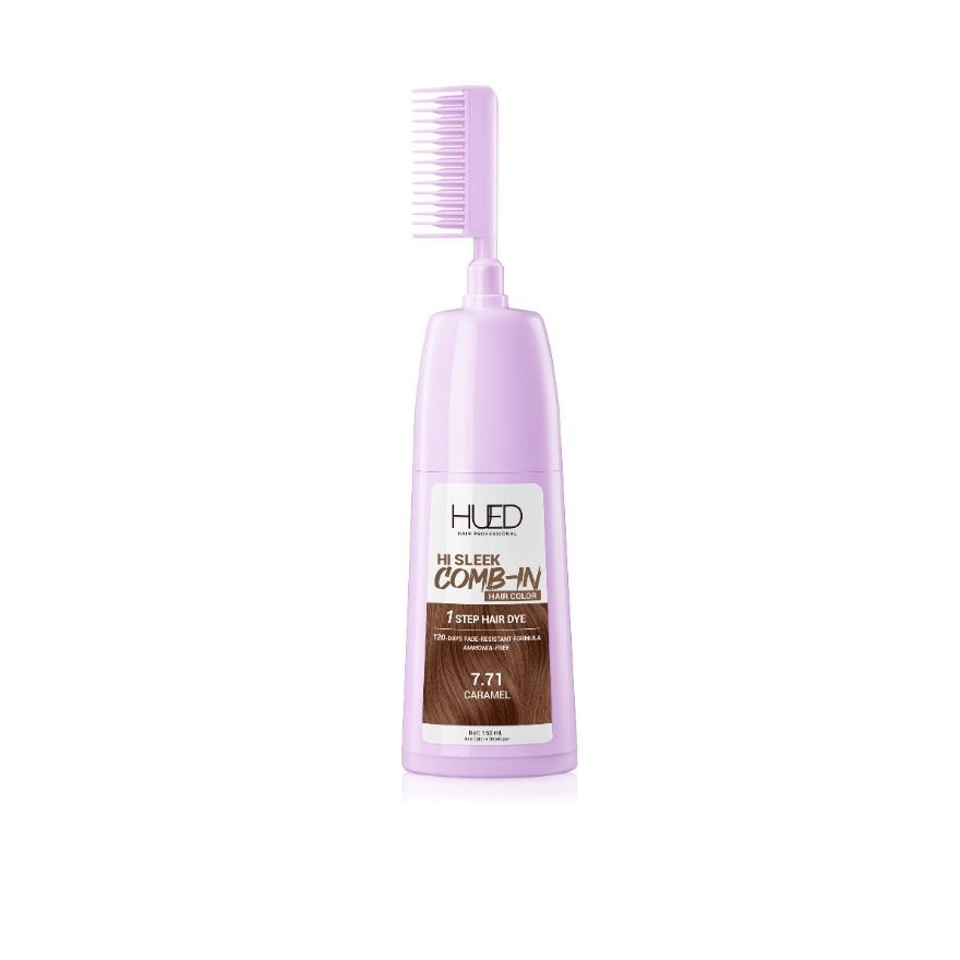 HUED Hi Sleek Comb Hair Color - 7.71 Caramel 160ml