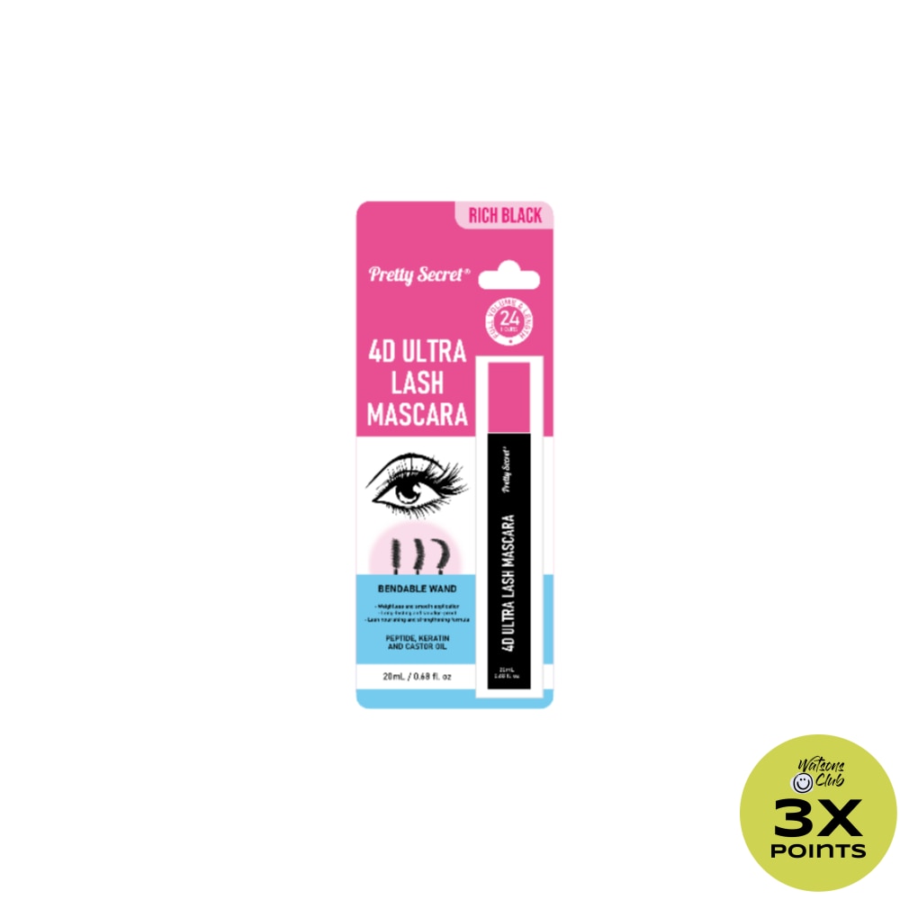 PRETTY SECRET 4D Ultra Lash Mascara Rich Black 20ml