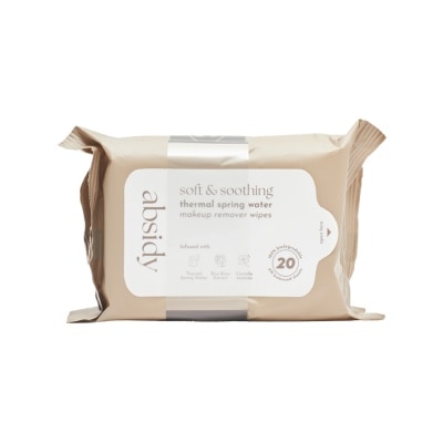ABSIDY ABSIDY Soft & Soothing Thermal Spring Water Makeup Remover Wipes 20pcs x 2 Bundle