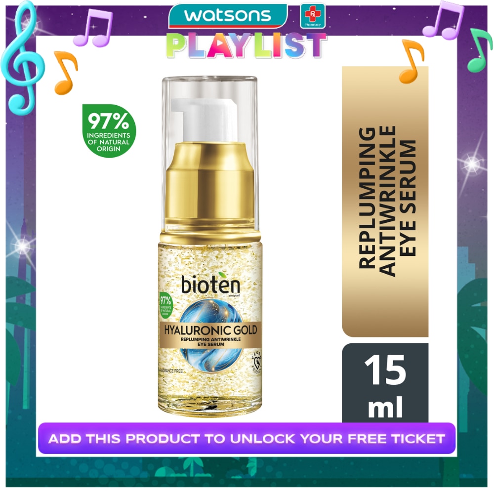 BIOTEN Replumping Antiwrinkle Eye Serum Hyaluronic Gold 15ml