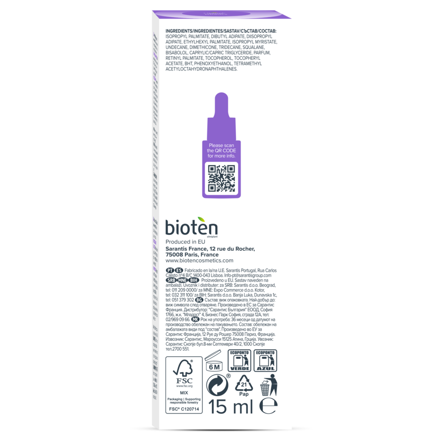 BIOTEN Dermocycling Anti-Ageing Face Serum 15ml