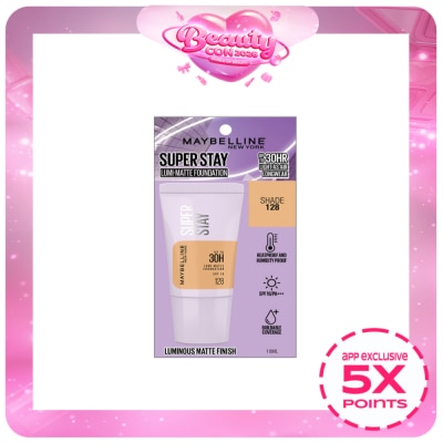 MAYBELLINE - MAYBELLINE Super Stay Lumi-Matte Foundation Tube Shade 128 18ml