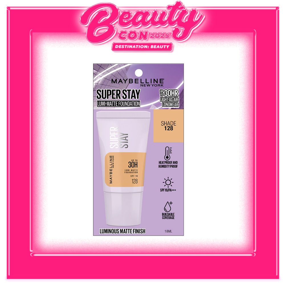 MAYBELLINE Super Stay Lumi-Matte Foundation Tube Shade 128 18ml