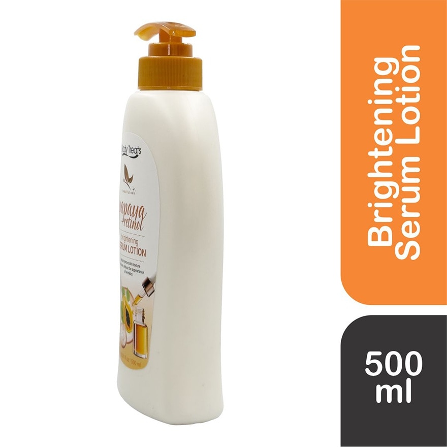 BODY TREATS Papaya + Retinol Brightening Seum Lotion 500ml