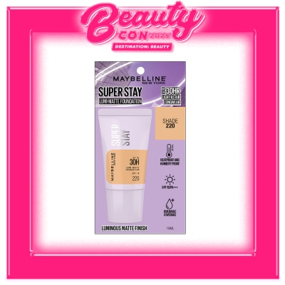 MAYBELLINE MAYBELLINE Super Stay Lumi-Matte Foundation Tube Shade 220 18ml
