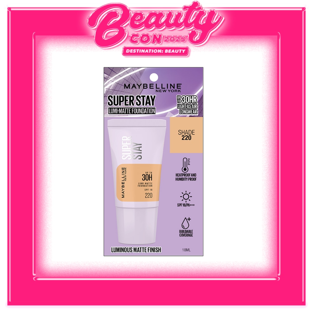 MAYBELLINE Super Stay Lumi-Matte Foundation Tube Shade 220 18ml