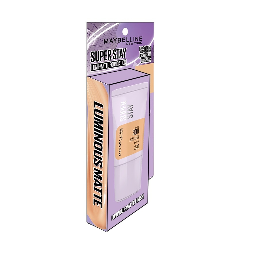 MAYBELLINE Super Stay Lumi-Matte Foundation Tube Shade 220 18ml