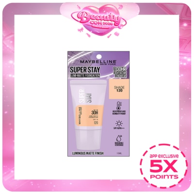 MAYBELLINE - MAYBELLINE Super Stay Lumi-Matte Foundation Tube Shade 120 18ml