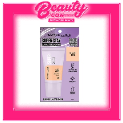 MAYBELLINE MAYBELLINE Super Stay Lumi-Matte Foundation Tube Shade 120 18ml