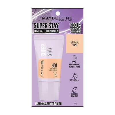 MAYBELLINE MAYBELLINE Super Stay Lumi-Matte Foundation Tube Shade 120 18ml
