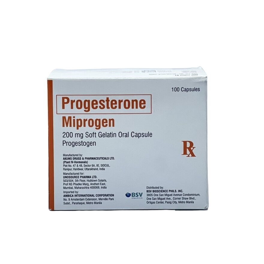 MIPROGEN Progesterone Miprogen 200 mg Soft Gelatin Oral Capsule Sold Per Piece [PRESCRIPTION REQUIRED]