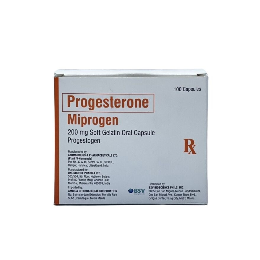 MIPROGEN Progesterone Miprogen 200 mg Soft Gelatin Oral Capsule Sold Per Piece [PRESCRIPTION REQUIRED]
