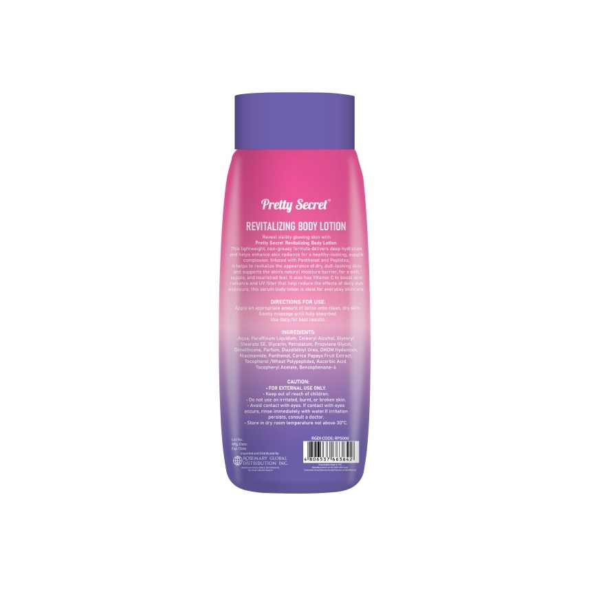 PRETTY SECRET Revitalizing Body Lotion 500ml