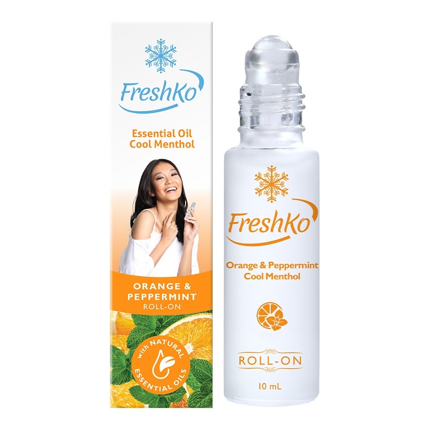 FRESHKO Aromatherapy Liniment Roll-on Orange and Peppermint 10ml