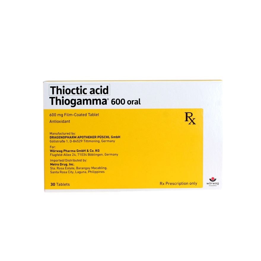 THIOGAMMA Antioxidant 600mg Film Coated Tablet Sold Per Piece [PRESCRIPTION REQUIRED]