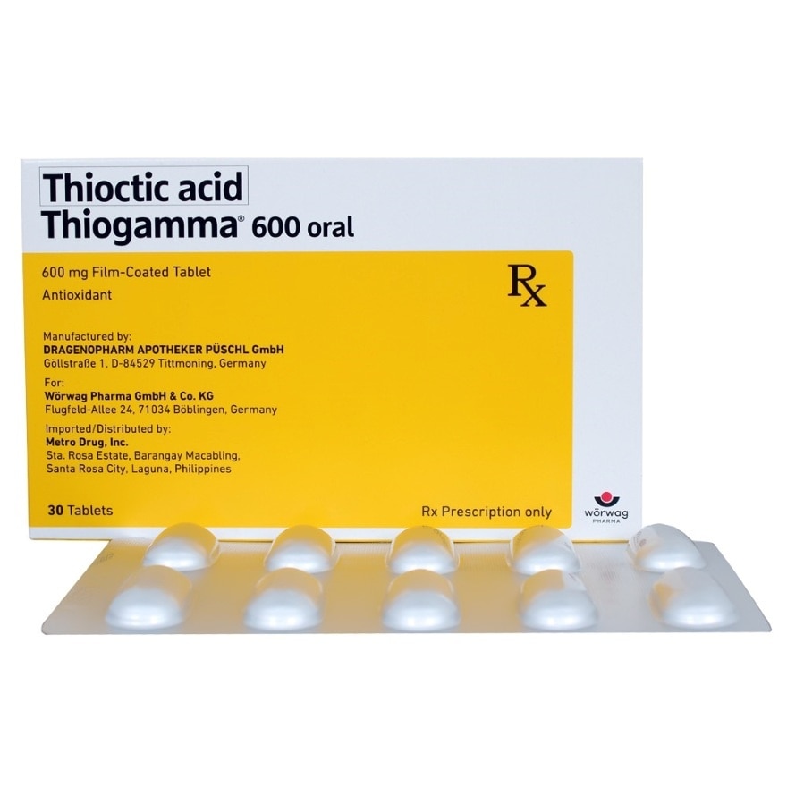 THIOGAMMA Antioxidant 600mg Film Coated Tablet Sold Per Piece [PRESCRIPTION REQUIRED]