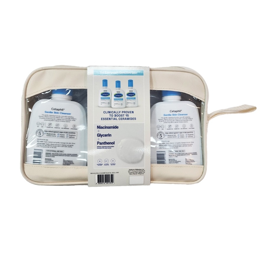 CETAPHIL Gentle Skin Cleanser 250ml Buy 2 Take 1 Free Pouch