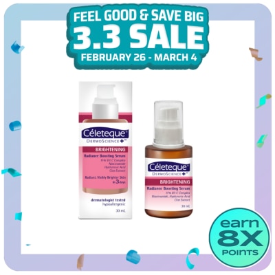 CELETEQUE CELETEQUE DermoScience Brightening Radiance Boosting Serum 30ml