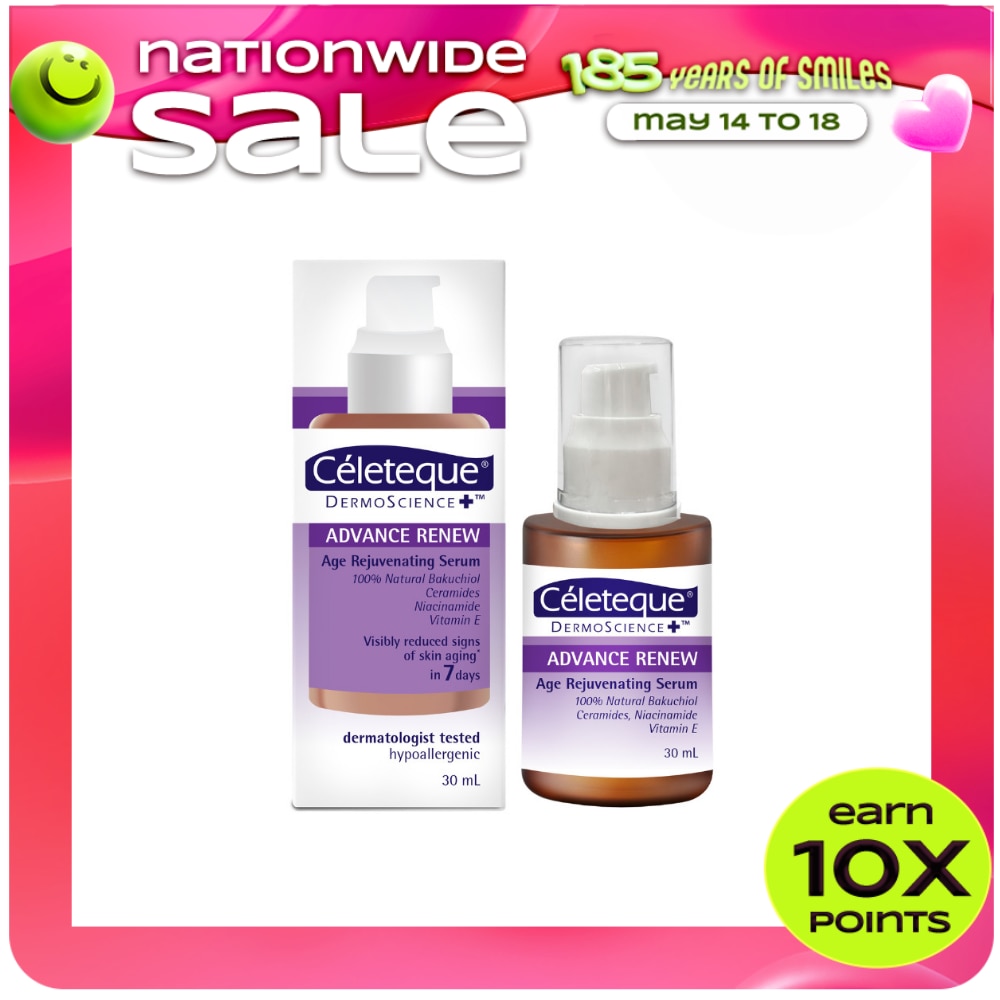 CELETEQUE DermoScience Advance Renew Age Rejuvenating Serum 30ml