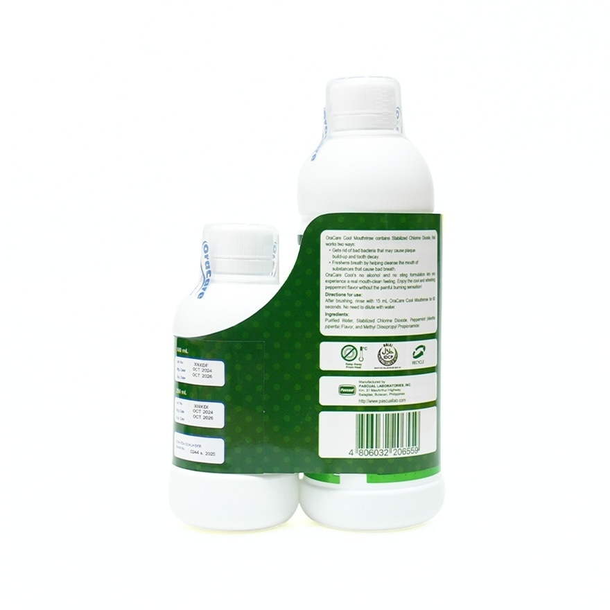 ORACARE Mouthrinse Cool 500ml x 250ml Gift Set