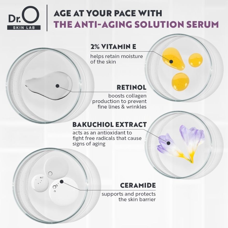 DR. O Skin Lab The Anti-Aging Solution Vitamin E + Retinol + Ceramide 5ml