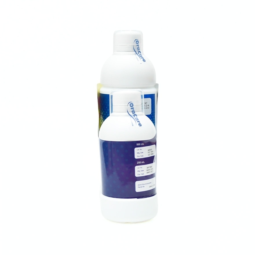 ORACARE Mouthrinse Regular 500ml x 250ml Free Gift Set