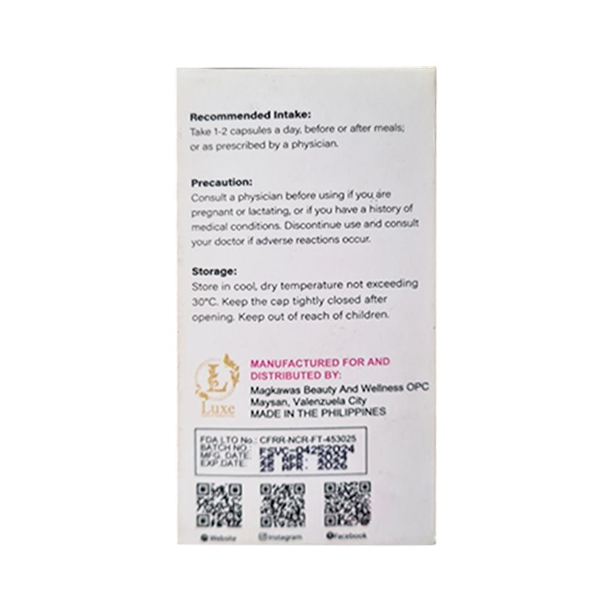 LUXE SKIN Beauty Talks Booster C+C 60 Capsules