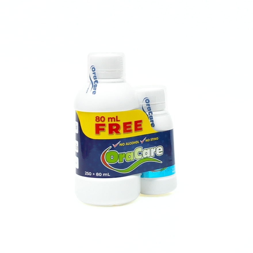 ORACARE Mouthrinse Regular 250ml x 80ml Free Gift Set