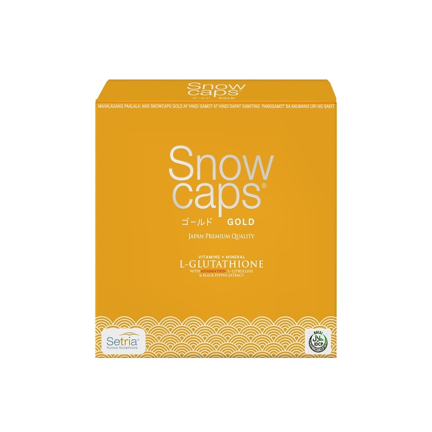 SNOW Caps Gold L-Glutathione 30s with Free Soap